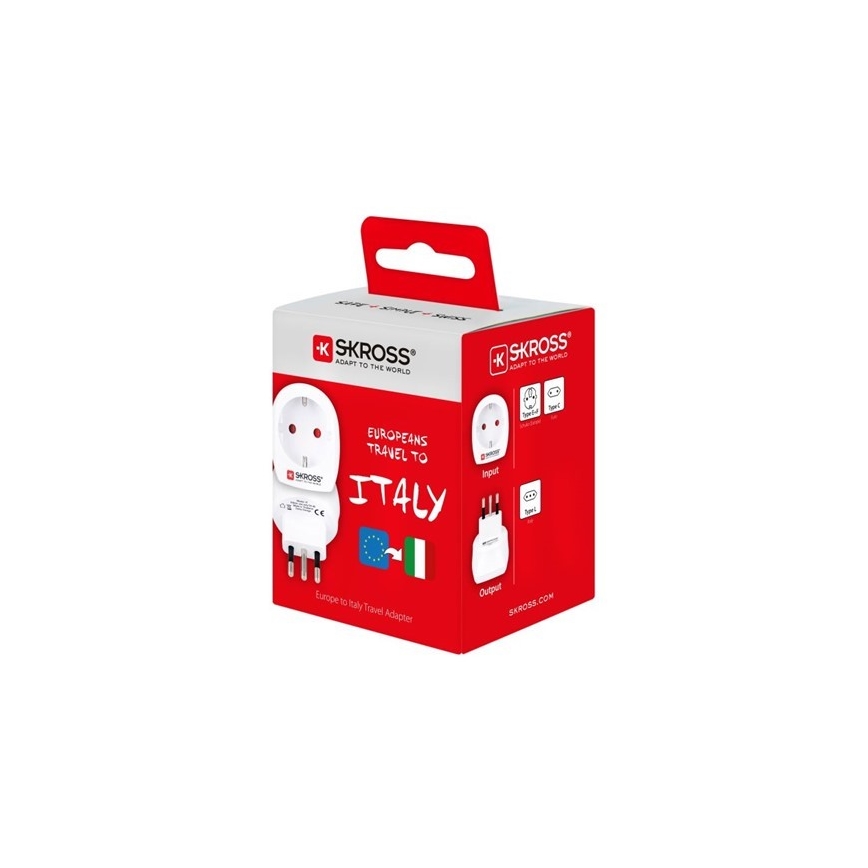 Адаптер за пътуване за Италия 230V